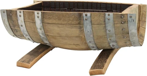 AmishToyBox Whiskey Barrel Flower Planter - Thumbnail 5