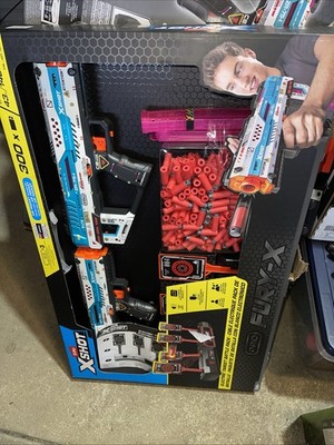 New Zuru X-Shot Pro Fury-X Battle Blaster, 2 Pack