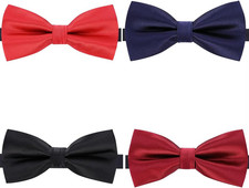 8 PACKS Elegant Adjustable Pre-tied Bow Ties for Men Boys 1 4 5 6 8 Pack for op
