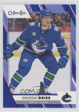 2023-24 O-Pee-Chee Blue Border Sheldon Dries #290 e9p