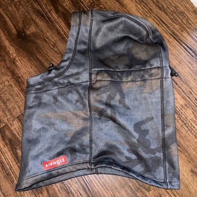 AirHole Camoflauge Hooded Heavy Weight Fleece Balaclava Face Mask Size M/L