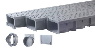 URA WATER - Model UA-100 - Drainage 3 Pack - 117'', Gray - 3 - 117'' 