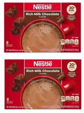 Nestle Hot Cocoa Mix Rich Milk Chocolate 8 x 0.85 ounces Carton -2 PACK