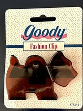 Scotty Scottie Dog Hair Claw Goody Fashion Clip Tortoise Brown 90s Vintage NOS