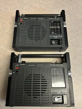 Vintage 1970s Sony Solid State TFM-8100WA W Portable Radio AM/FM Tested Lot of 2