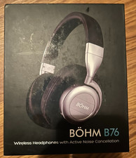 BOHM B76 Cuffie wireless Bluetooth con cancellazione del rumore over-ear - Nero/Argento