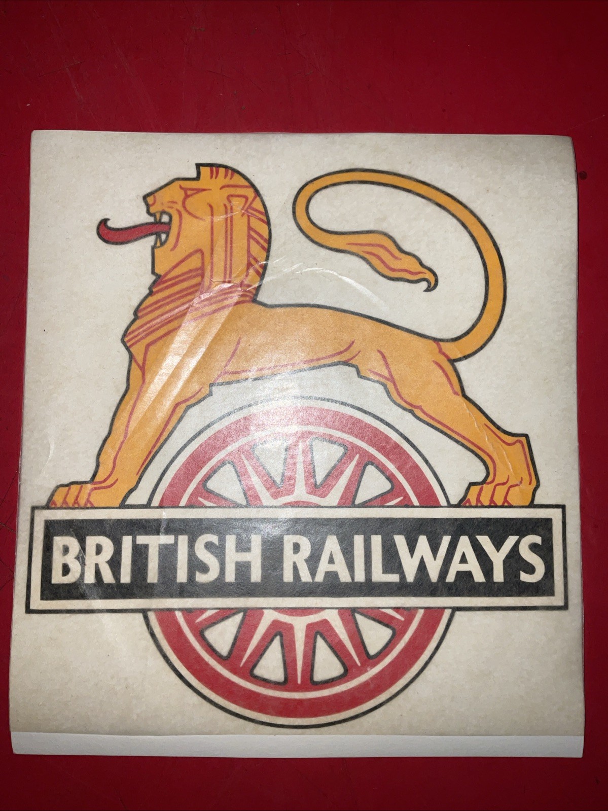 RARE NOS BRITISH RAILWAYS 1948-56 LOCOMOTIVE WATER SLIDE TRANSFERS LION