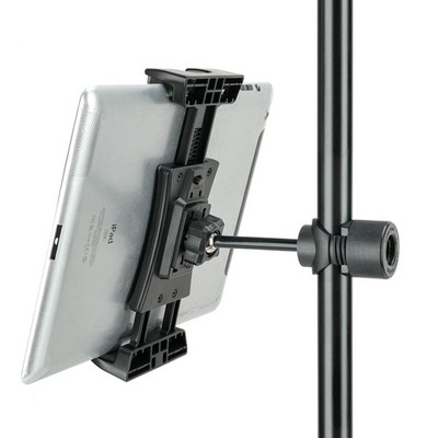Tablet Mount Holder for Mic Stand, Adjustable Microphone Holder, Black 