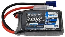 NHX RC 2S 7.4V 1200mAh 50C Losi Mini T/B  JRX2 Lipo Battery w/ EC2 Connector