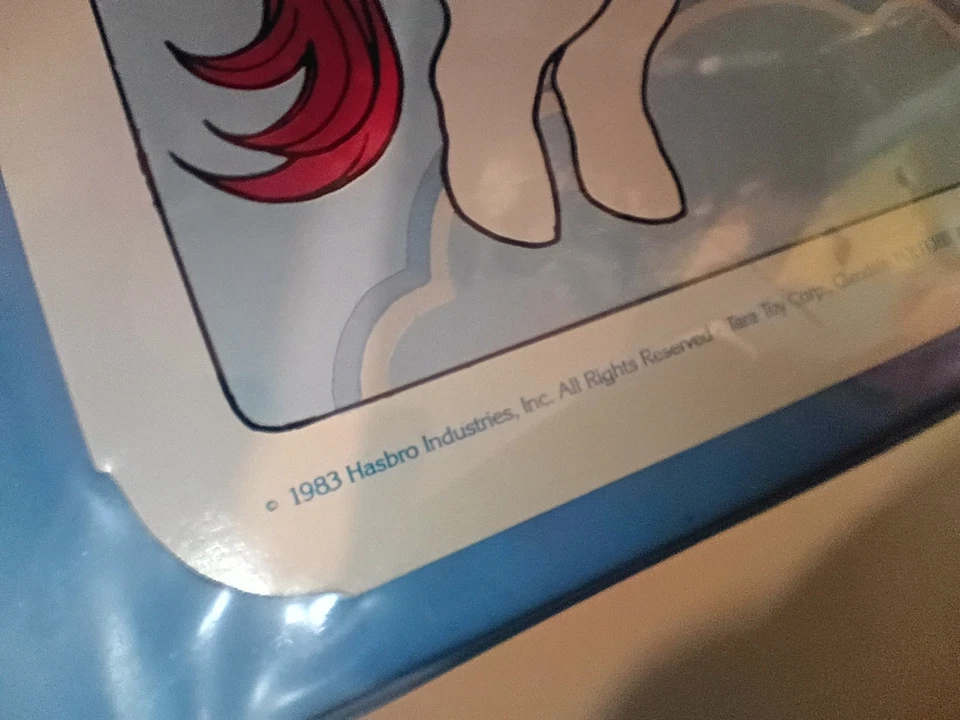 De colección 1983 Hasbro My Little Pony vinilo azul estuche de transporte 17.5"x12"x3.5" EE. UU. №.90650 Foto 4 de 4