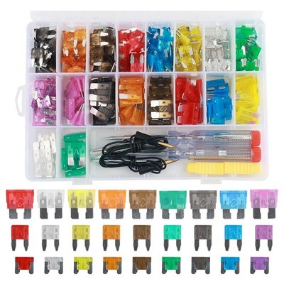306PCS Car Fuses Assortment Kit,Fuses Automotive Kit Indudes Mini &