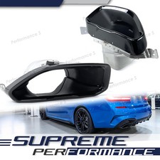 Schwarz Glanz Auspuffblenden Endrohre M340i Look f�r BMW 3er G20 G21 4er G26 i4