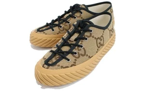 Baskets décontractées Gucci GG monogramme toile homme camel 703031 UKOHO 2590 taille UK 13