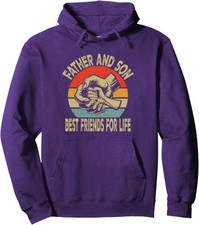 Father Son Friends Design Funny Father Son Unisex Hooded Sweatshirt