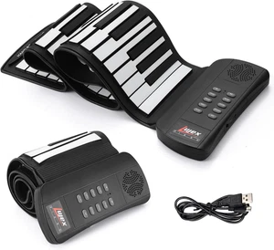 Piano roulant, Clavier en silicone portable parfait pour les débutants, matériel sûr,