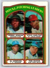 1972 TOPPS #93 NL Jenkins Carlton Tom Seaver ERROR GHOST COLOR SHIFT MISPRINT SP