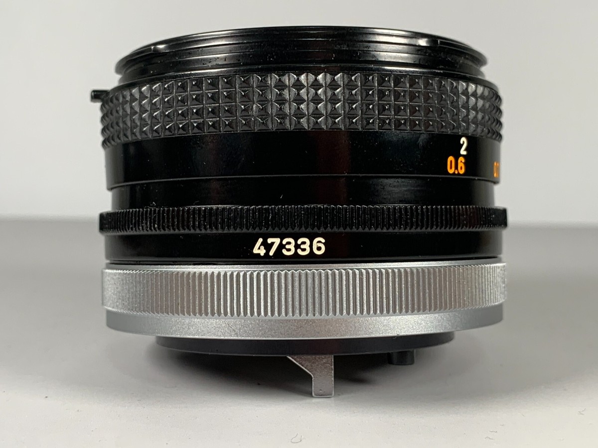 Near mint] Canon FD 50mm F1.8 s.c. sc Standard MF Lens W