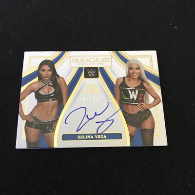 2023 Immaculate WWE Zelina Vega Past & Present Auto Autograph #67/99 Smackdown