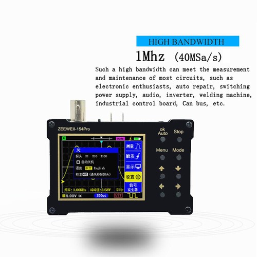 ZEEWEII DSO154Pro 320*240 Resolution 2.4-inch TFT Color Screen Digital B7H4 - Picture 9 of 12