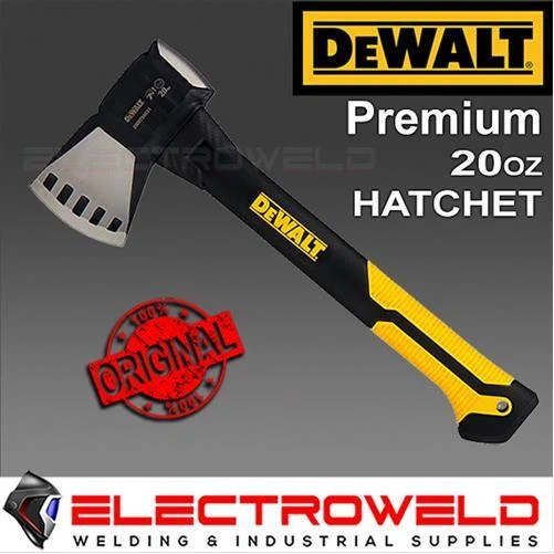 DEWALT Exocore 20oz Hatchet Axe Carbon Fiber Camping Gardening Roofing DWHT56031