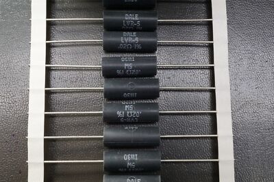 Lot of 3 LVR05R0200FE73 Vishay Resistor Wirewound 20 mOhm 0.02 Ohm 1% 5W Axial