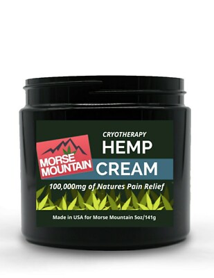 Hempseed Pain Relief Cream Cooling  Arthritis, Muscle , Joint Pain 5oz