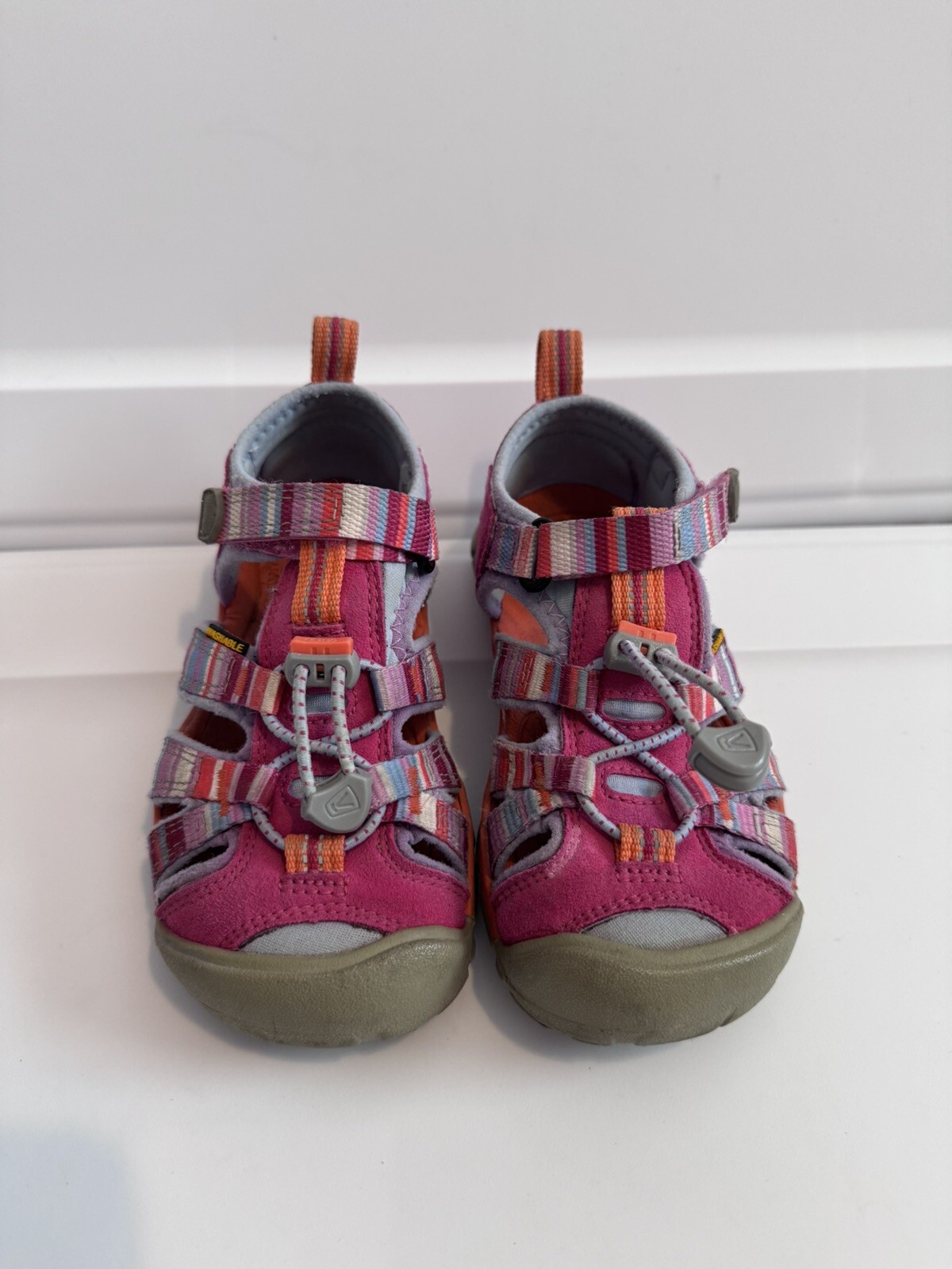 Sandali Keen Little Girls Sea Camp II CNX Bright Rose Raya punta chiusa taglia 10