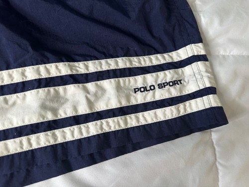 Vintage Y2K Polo Sport Ralph Lauren Navy XXL Badehose Mesh Coastal Resort Wear - Bild 6 von 16