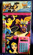 Dc Super Hero Girls Wonder Women 7-Piece Calculator Set NEW & SEALED IN PACKAGE