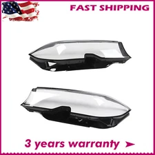 Left & Right Headlight Lens Cover For BMW 3 SERIES G20 G21 G28 2019-2021 Clear