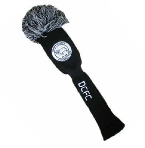 DERBY COUNTY FC GOLF POMPOM FAIRWAY WOOD HEADCOVER.