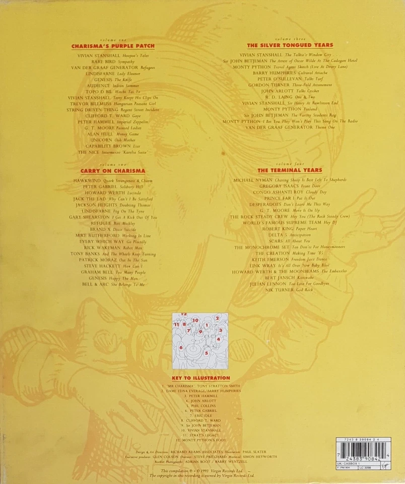 The Famous Charisma Box-History Of Charisma Records 1968-85 4CD Deluxe Box 1993 - Image 3 of 3
