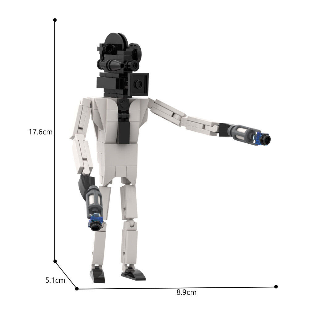 Skibidi Toilet Game Building Block Toys Titan Speakerman Cameraman Action  Figure