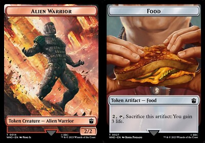 MTG Doctor Who TOKEN Alien Warrior #0014 Food #0027 | eBay MTG Doctor Who TOKEN Alien Warrior #0014 Food #0027 | eBay