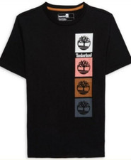 Timberland Boys Short Sleeve T-shirt Black LARGE 14/16