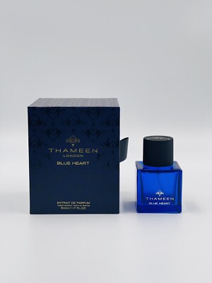 EMPTY BOTTLE Thameen Blue Heart 50ml - NO PARFUM Please READ - EMPTY