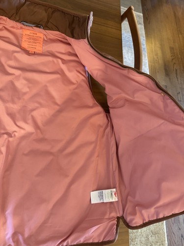 J.Crew Women’s New Quilted Excursion Vest Sz L in Dark Nutmeg - NWOT - Picture 16 of 16