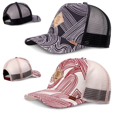 DJINNS MA Pattern Trucker Cap - Mütze Kappe Meshcap Basecap Neu Cappy Caps