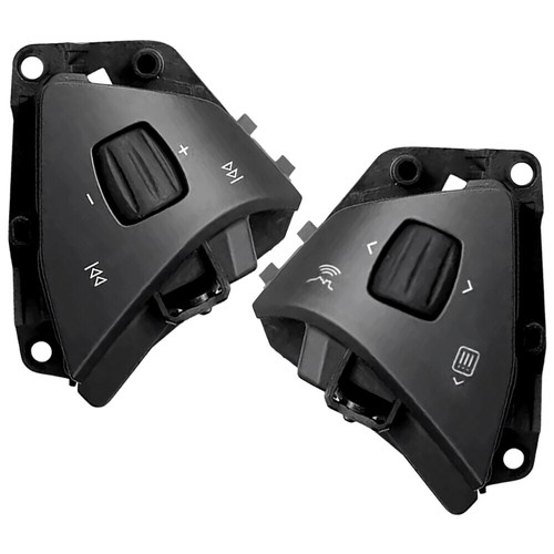 One Pair Steering Wheel Control Buttons Black Fits for Model S X 2016-2021 Black - Picture 5 of 8