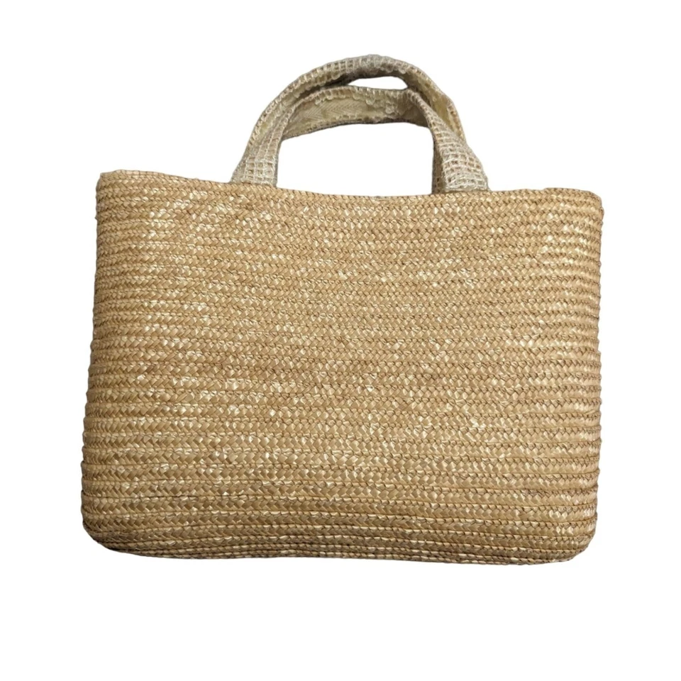 De colección St Johns Bay Paja Monedero Bolso de Mano Flores Crucero Playa 14x10x4 Pulgadas Foto 2 de 4