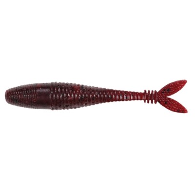 Leurre Souple DUO Realis V-tail Shad F003 Poivre Rouge Clair - 8 Pièces 7,62 Cm