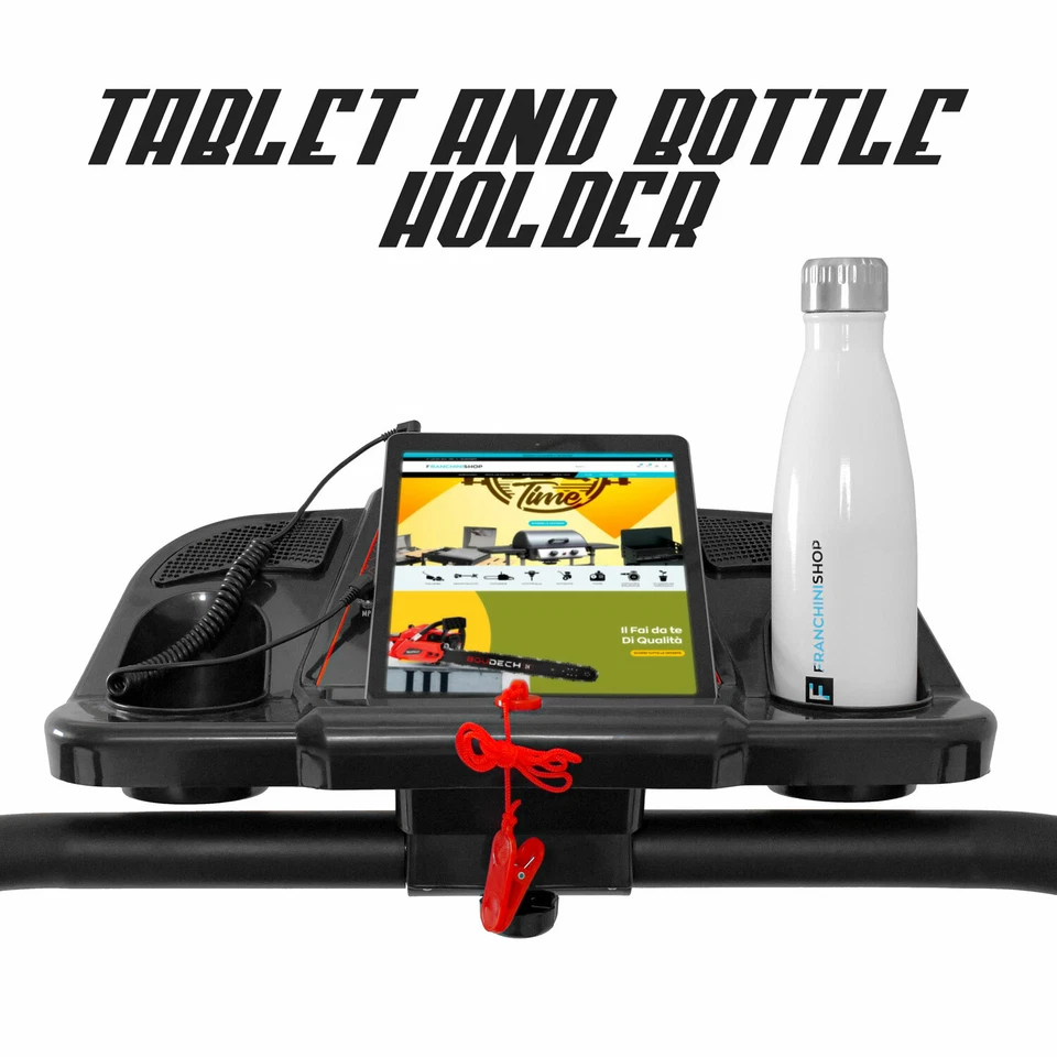 TAPIS ROULANT ELETTRICO 1100W 1,5HP FITNESS RICHIUDIBILE CON SPEAKERS E MP3 - Immagine 2 di 4