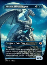 Ancient Silver Dragon - High Quality Altered Art Custom Cards