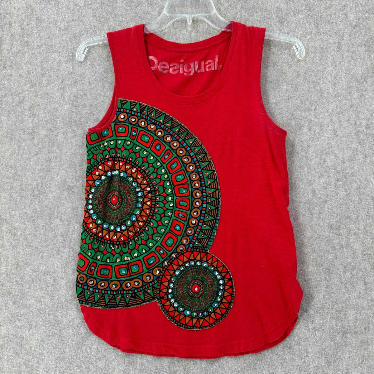Débardeur Desigual Sport Femme - Tank Top 60T2SA0/4149, Multicolore, Neuf