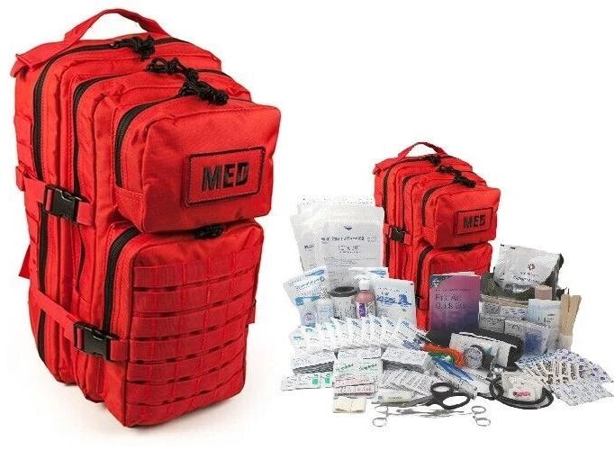 First aid top backpack kit