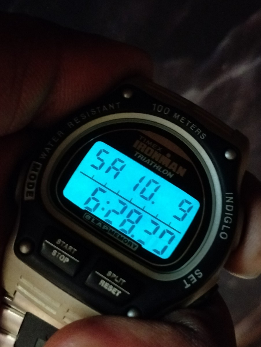 TIMEX IRONMAN TRIATHLON INDIGLO LCD QUARTZ NA09-78 MEN'S