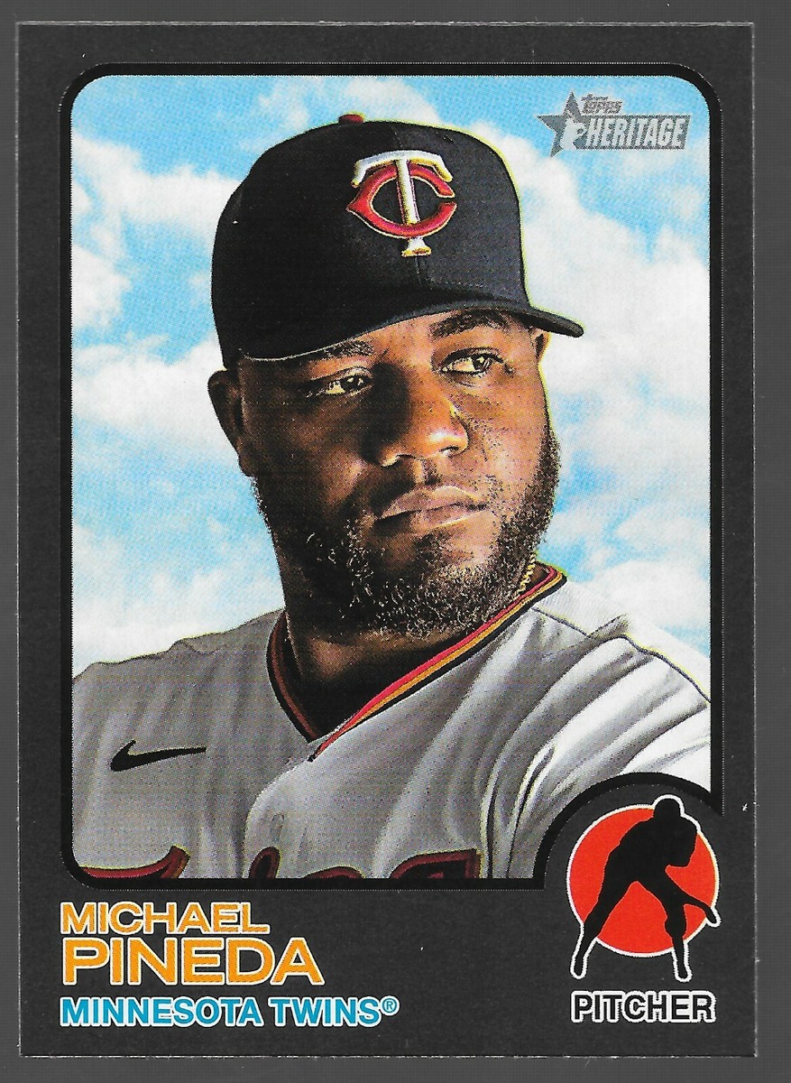 MICHAEL PINEDA 2022 Topps Heritage #395 Black Border