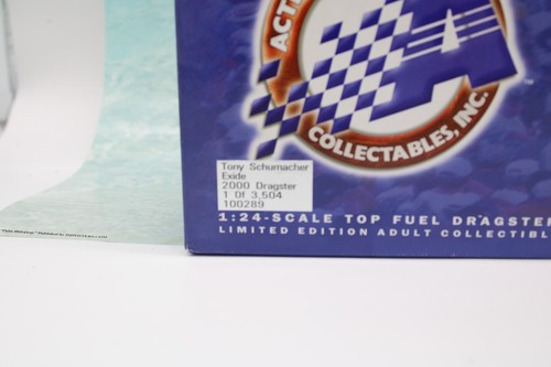 TONY SCHUMACHER EXIDE 2000 1:24 ACTION NHRA DIE-CAST DRAGSTER 1 OF 3504 - Picture 9 of 10