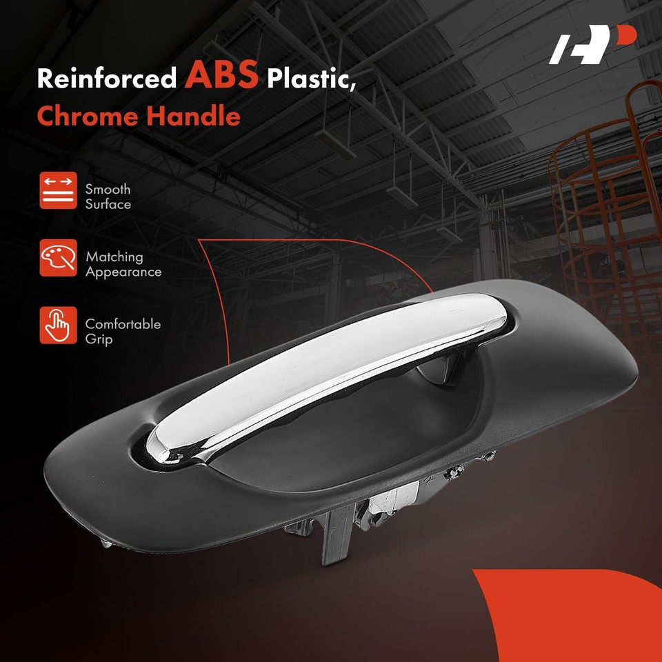 Sliding Door Chrome + Black Exterior Door Handle Left for Chrysler