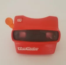 Vintage 3D View Master Viewer Red Classic Viewmaster Toy Slide Viewer USA